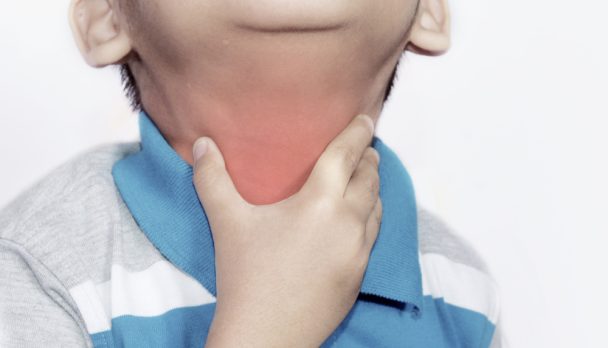 Child,Have,Sore,Throat,Sick.,Diphtheria,Sufferer.,A,Condition,Marked